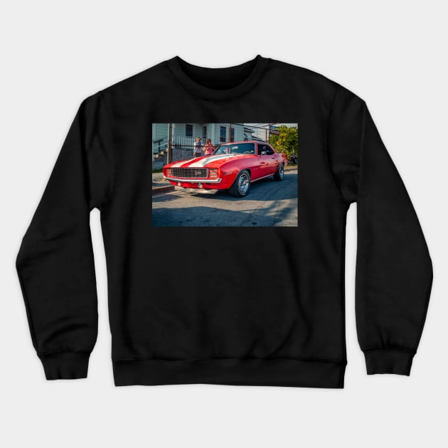 1969 Chevy Camaro Z/28 Rally Sport Crewneck Sweatshirt by kenmo